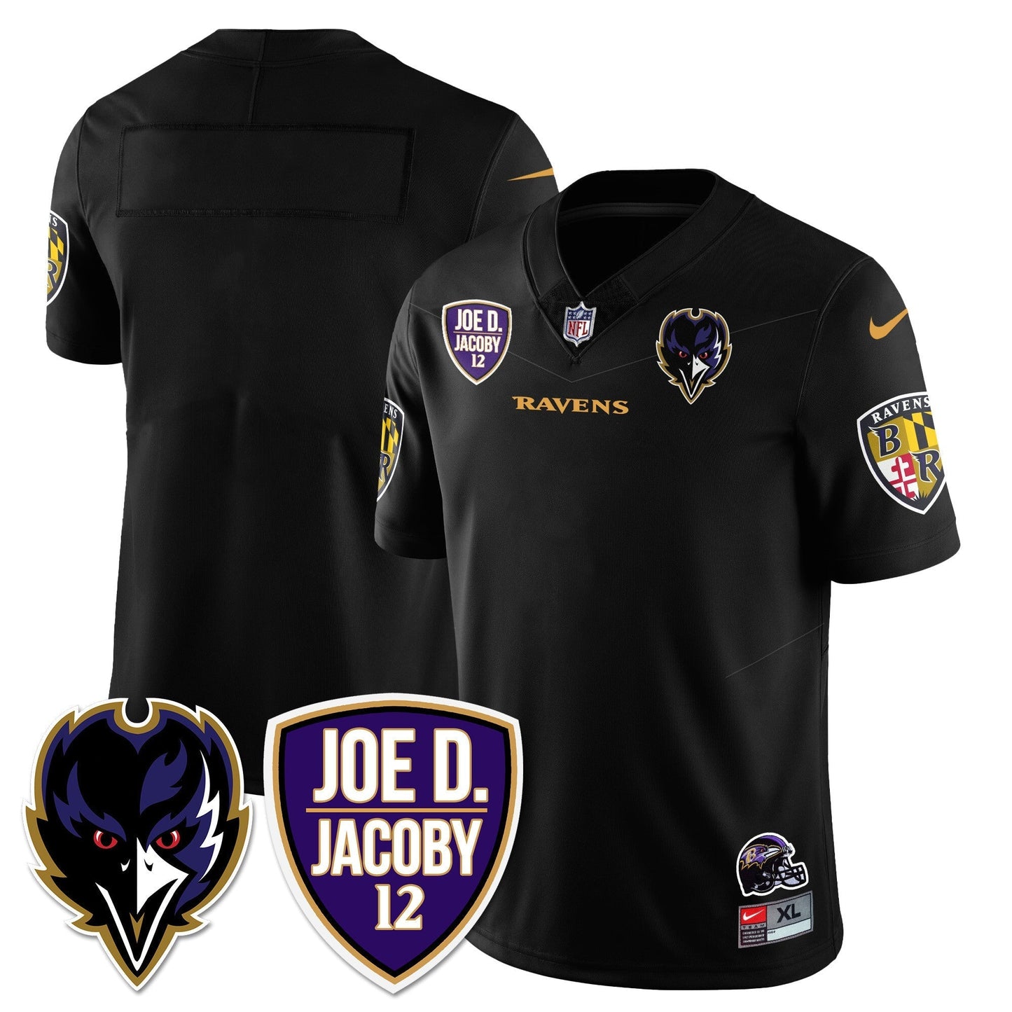 Ravens Purple Rising 2025 Vapor Limited Jersey - Stitched