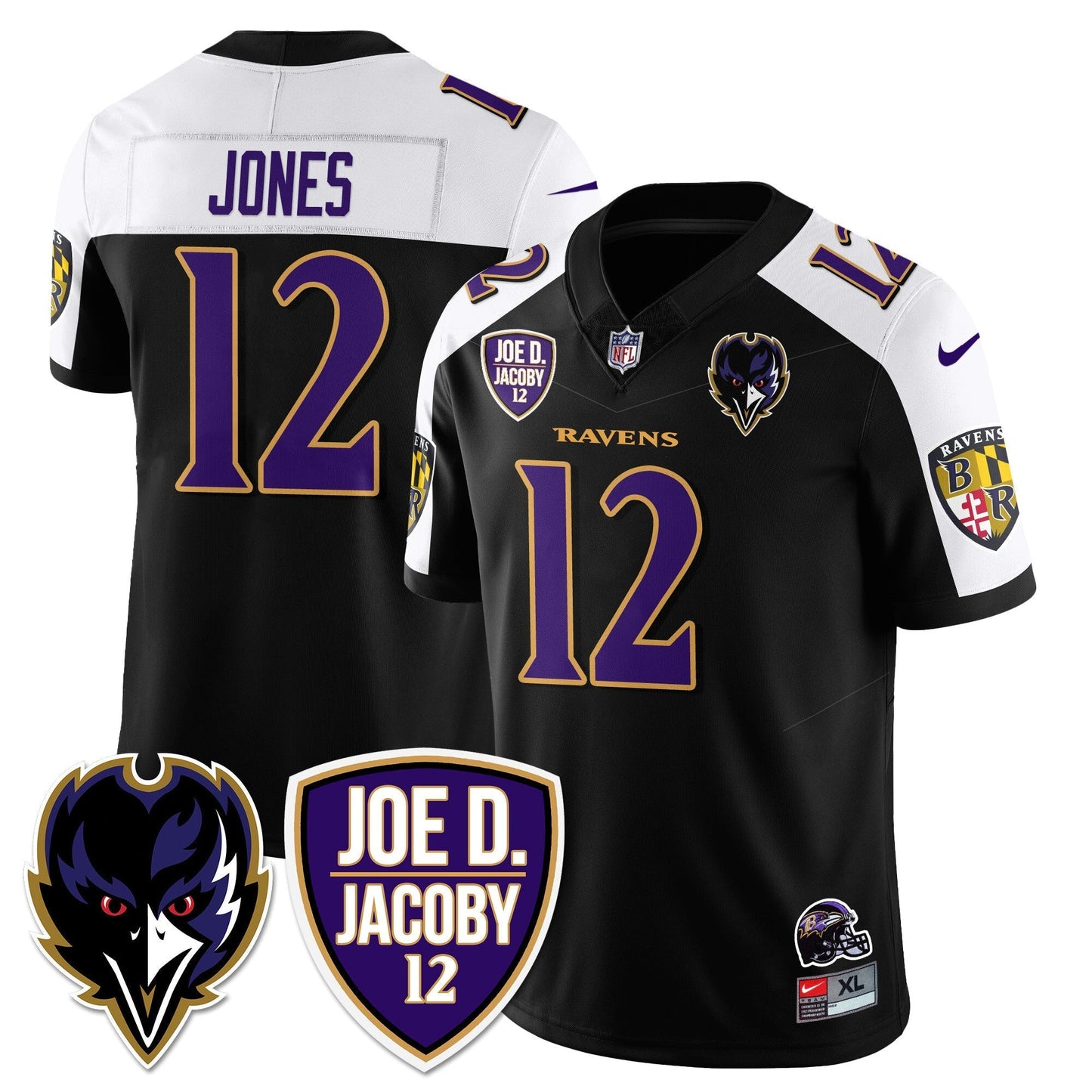 Ravens Purple Rising 2025 Vapor Limited Jersey - Stitched