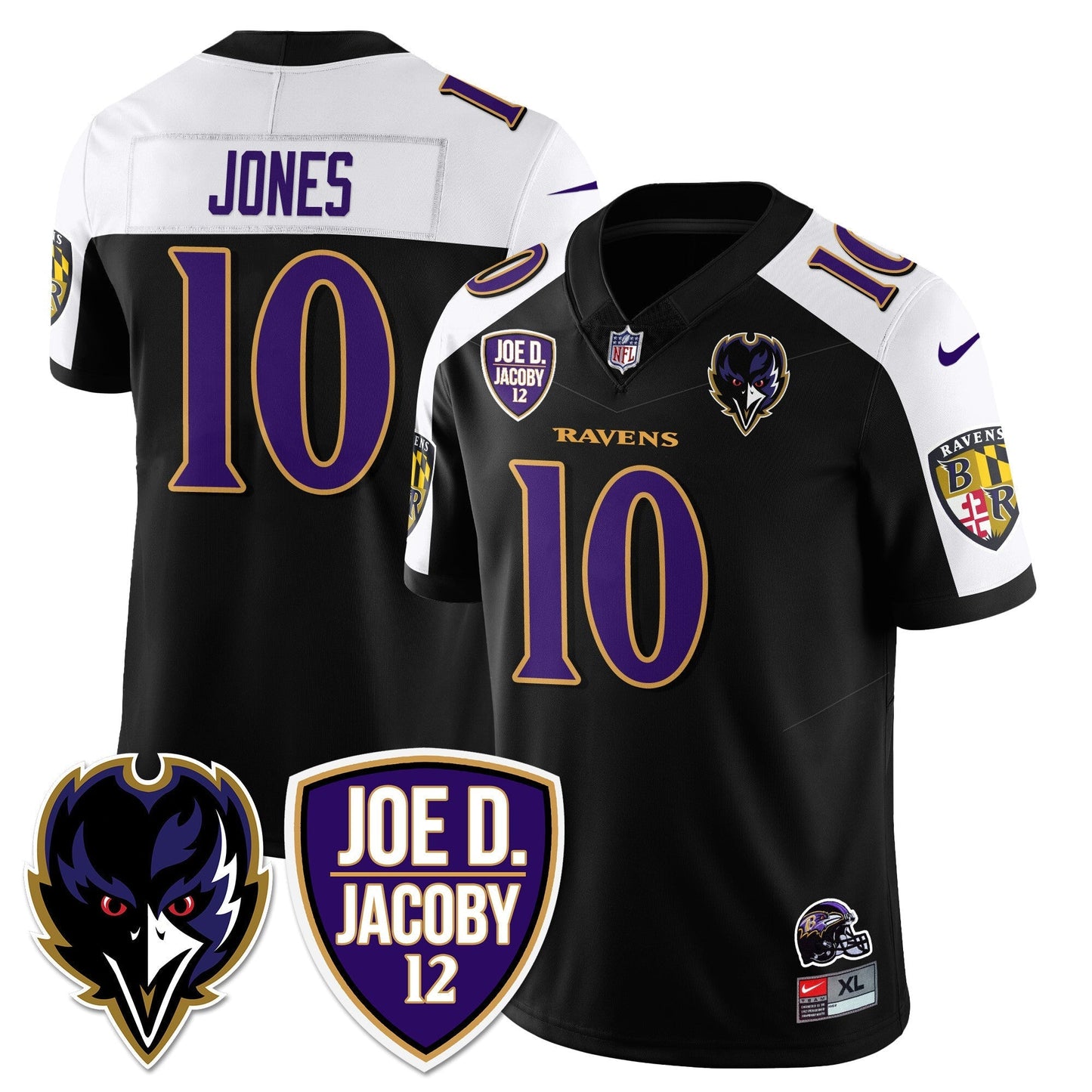 Ravens Purple Rising 2025 Vapor Limited Jersey - Stitched