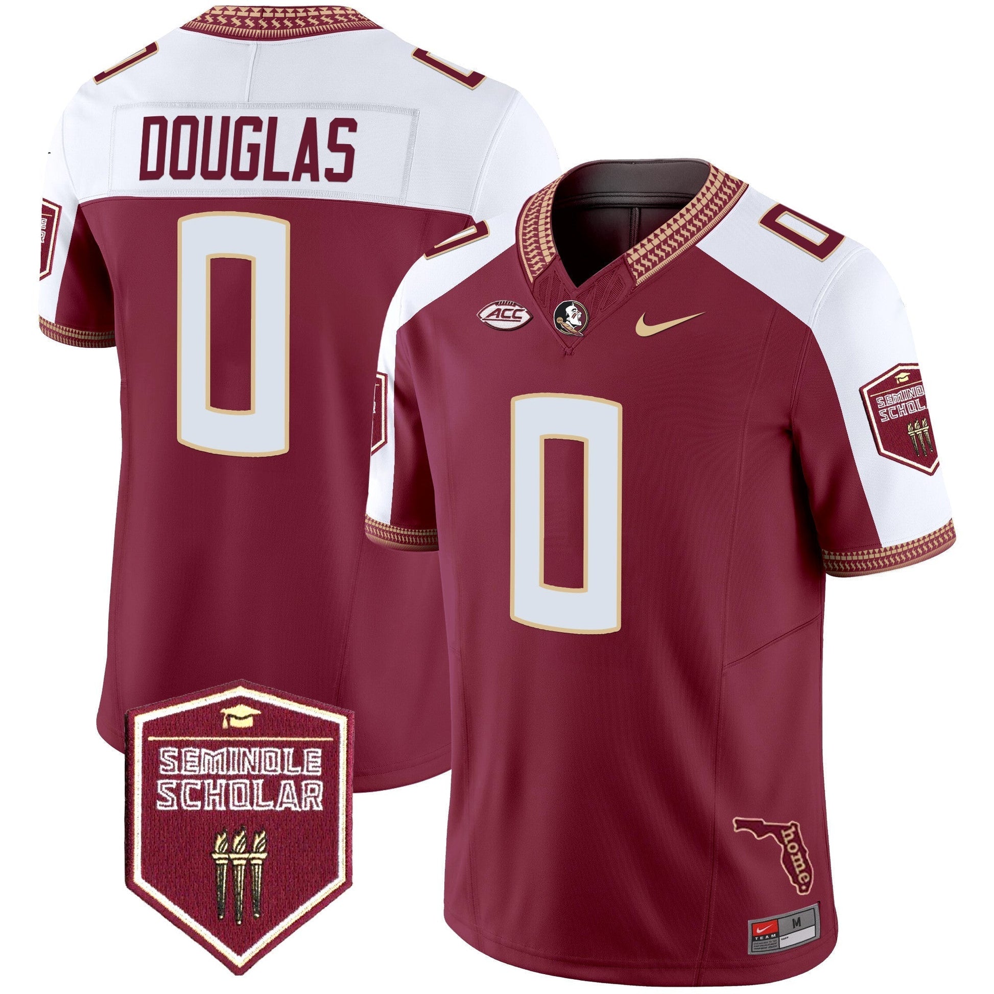 Men's Florida State Seminoles 2025 Seminole Scholar Patch Vapor Limited Jersey - All Stitched
