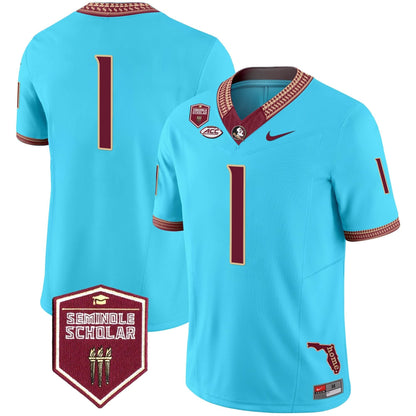 Florida State Seminoles 2024 Seminole Scholar Patch Vapor Limited Jersey - All Stitched