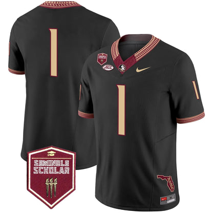 Florida State Seminoles 2024 Seminole Scholar Patch Vapor Limited Jersey - All Stitched