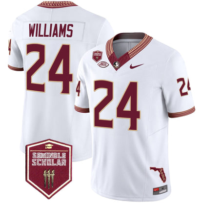 Florida State Seminoles 2024 Seminole Scholar Patch Vapor Limited Jersey - All Stitched