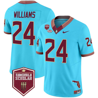 Florida State Seminoles 2024 Seminole Scholar Patch Vapor Limited Jersey - All Stitched