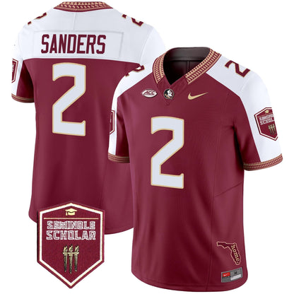 Florida State Seminoles 2024 Seminole Scholar Patch Vapor Limited Jersey - All Stitched