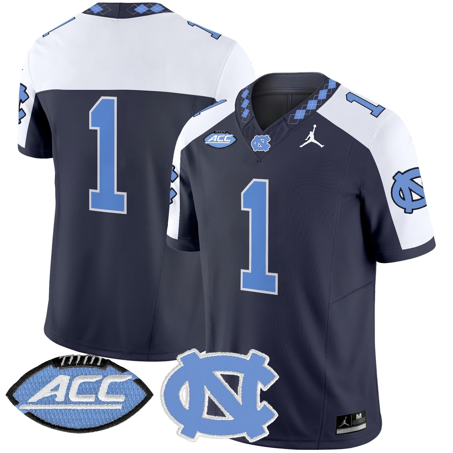 Men's North Carolina Tar Heels 2025 Vapor Limited Jersey - All Stitched