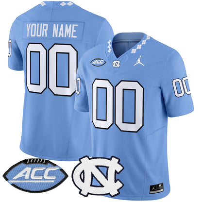 North Carolina Tar Heels 2025 Vapor Limited Custom Jersey - All Stitched
