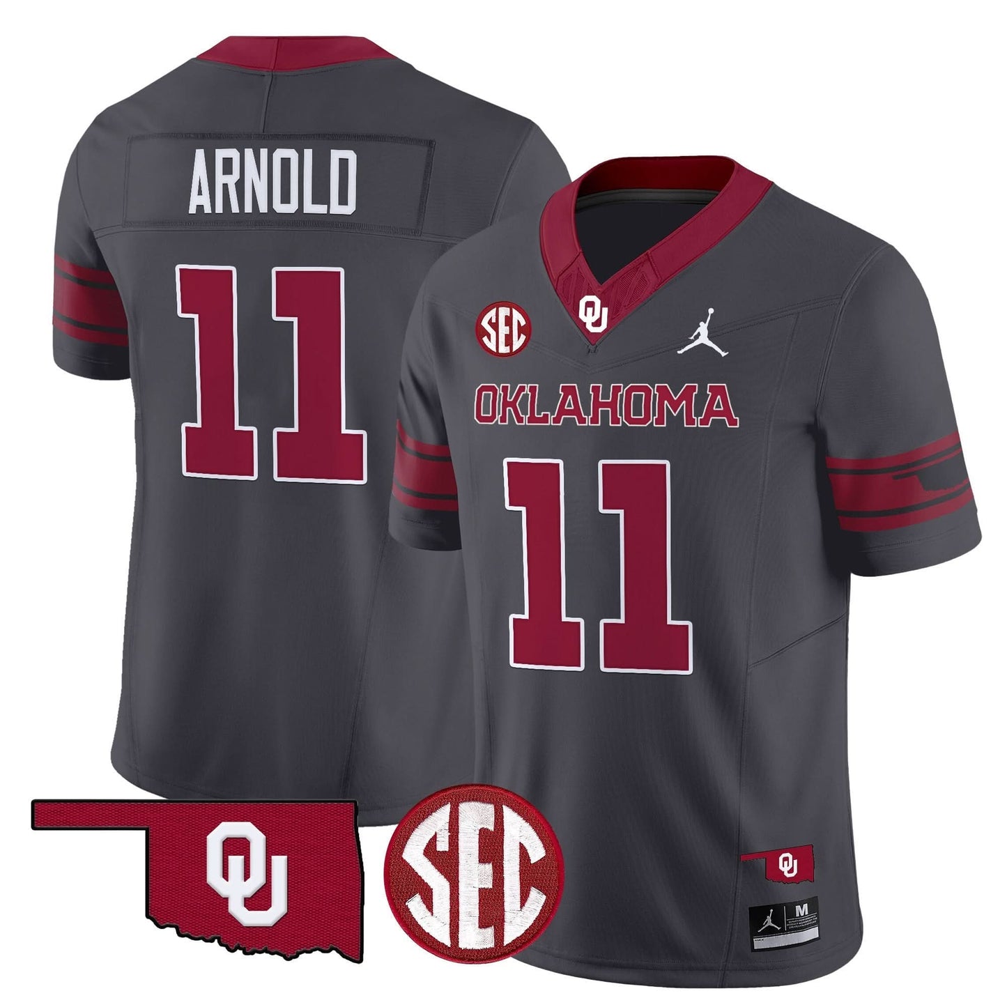 Oklahoma Sooners 2024 Vapor Limited Jersey - SEC Patch - All Stitched