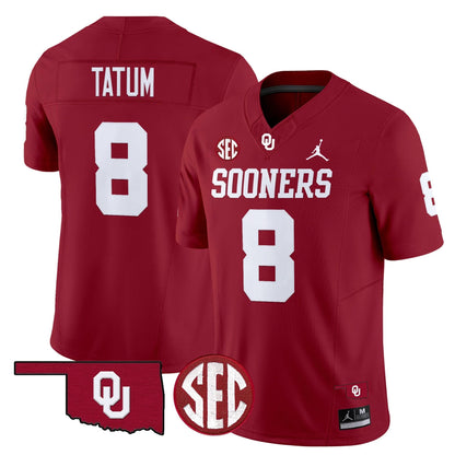 Oklahoma Sooners 2024 Vapor Limited Jersey - SEC Patch - All Stitched