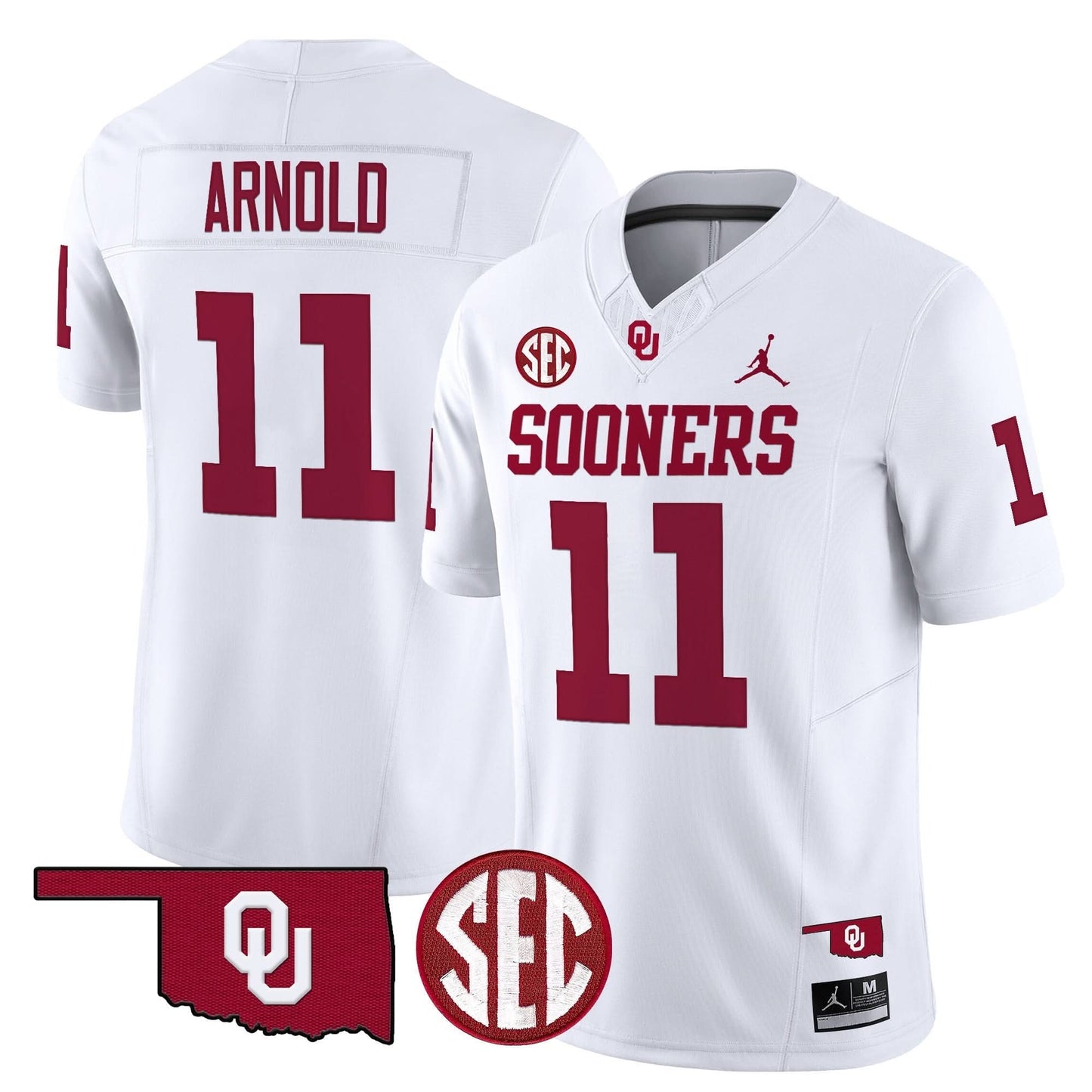 Oklahoma Sooners 2024 Vapor Limited Jersey - SEC Patch - All Stitched