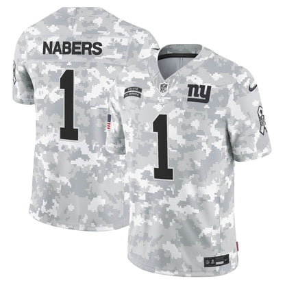 New York Giants 2024 Salute to Service Vapor Limited Jersey - Arctic Camo - All stitched