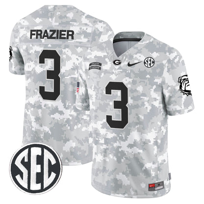 Georgia Bulldogs 2024 Salute to Service Vapor Limited Jersey - Arctic Camo - All Stitched