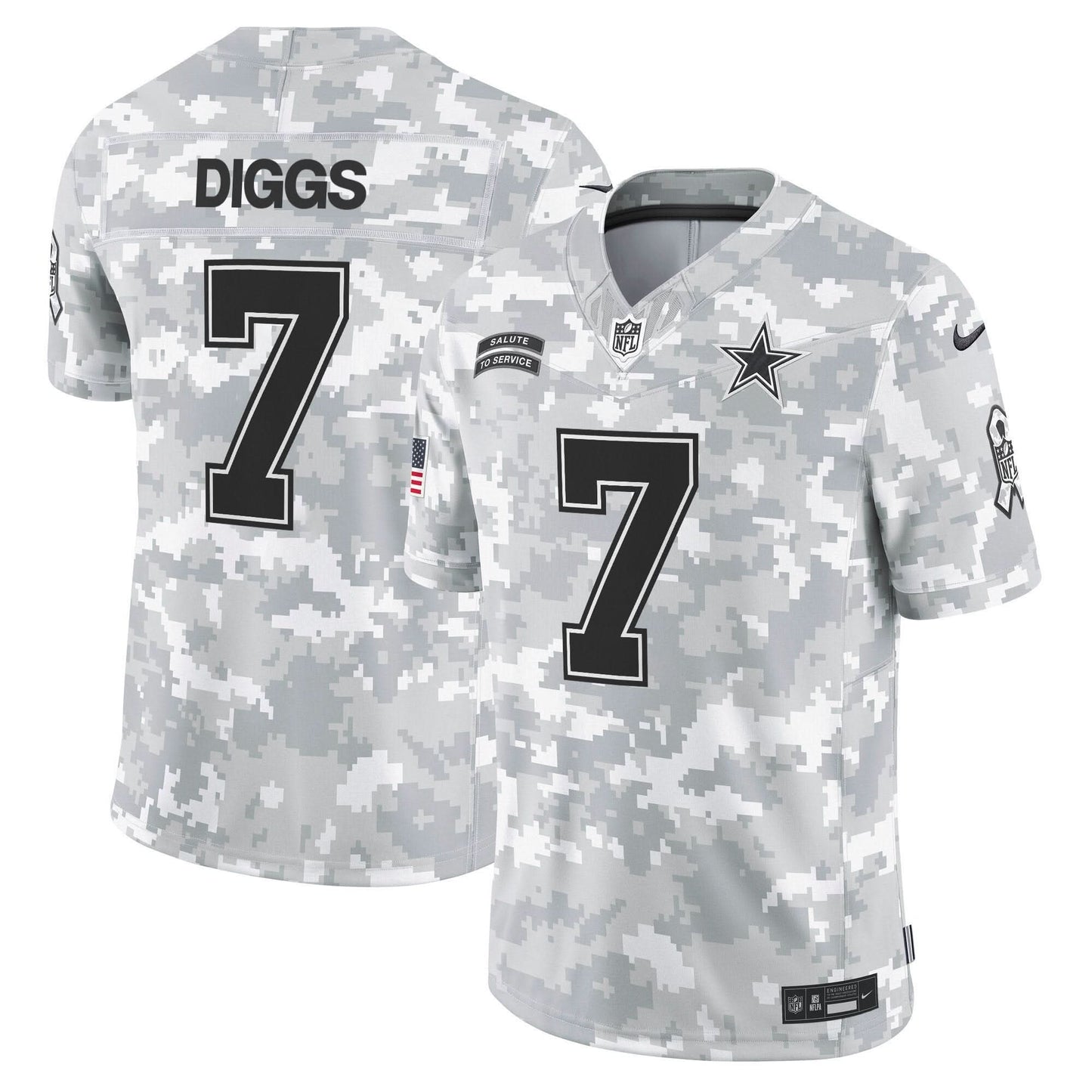 Dallas Cowboys 2024 Salute to Service Vapor Limited Jersey - All stitched