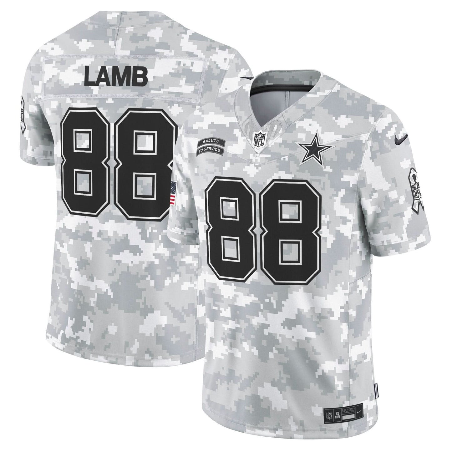Dallas Cowboys 2024 Salute to Service Vapor Limited Jersey - All stitched