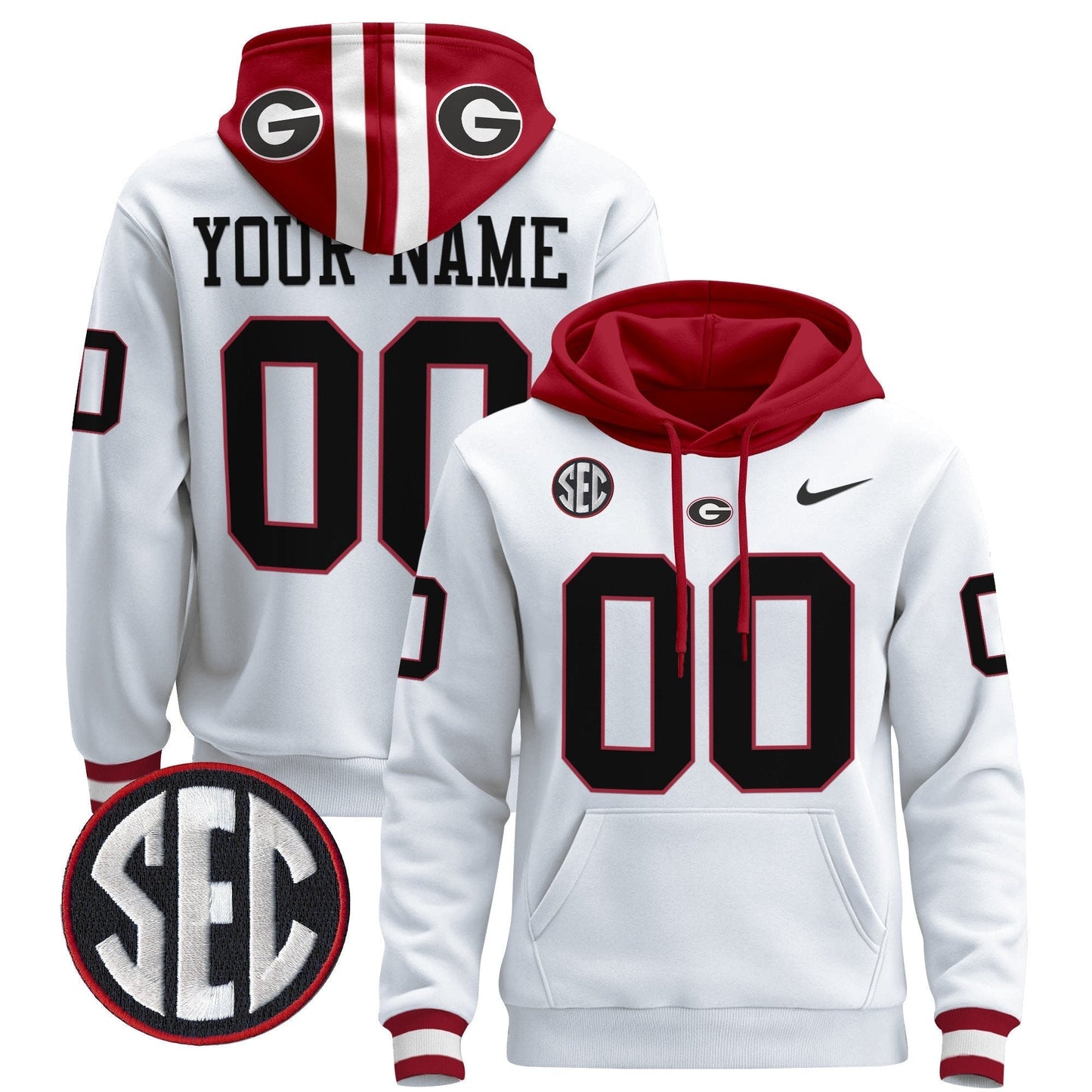 Georgia Bulldogs 2025 Custom Pullover Hoodie