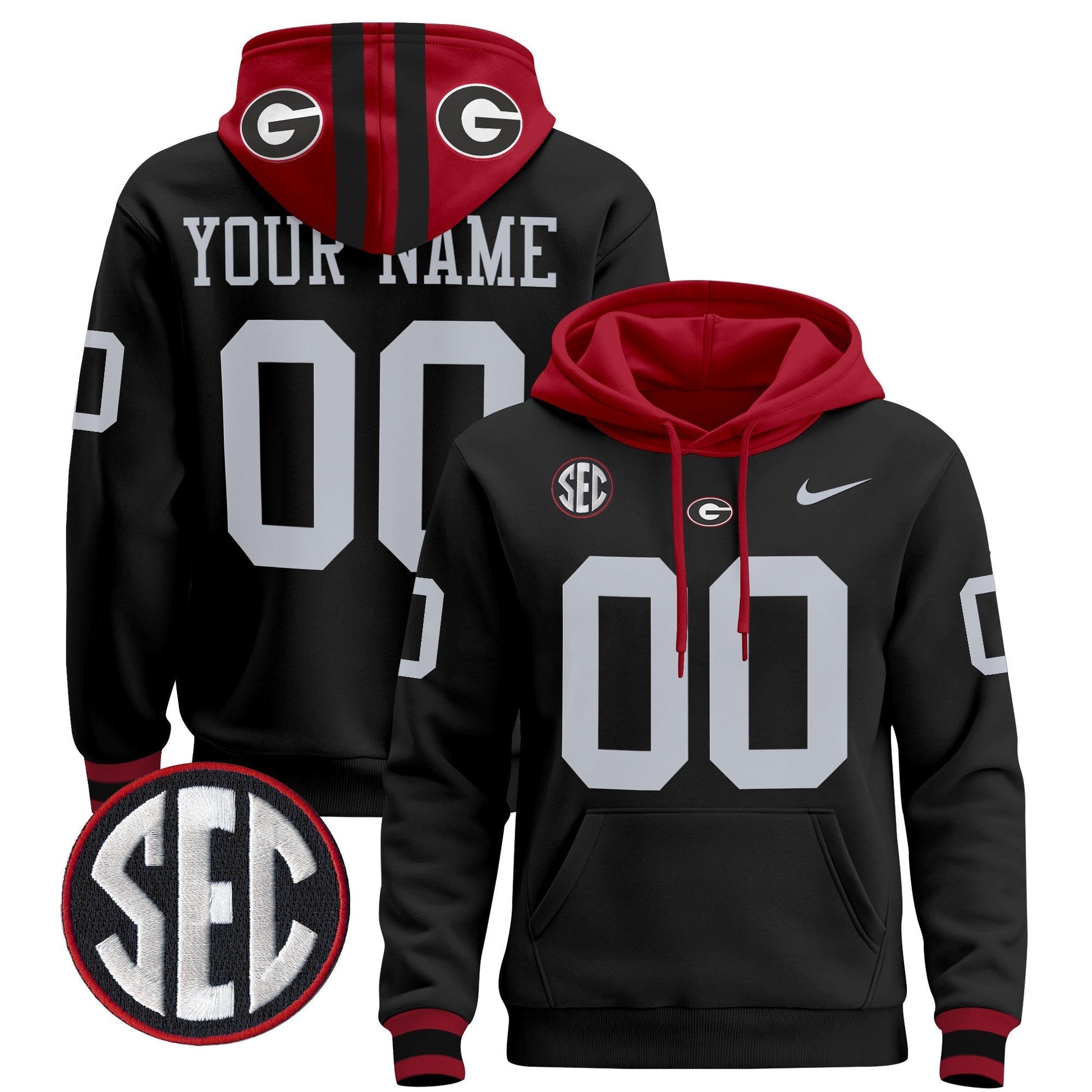 Georgia Bulldogs 2025 Custom Pullover Hoodie