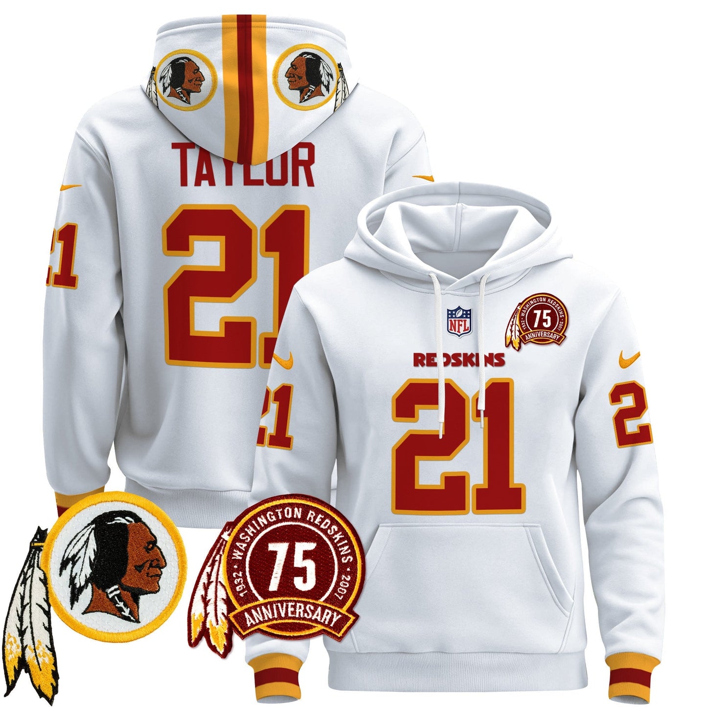Men's Washington Redskins 2024 Pullover Hoodie - All Stitched