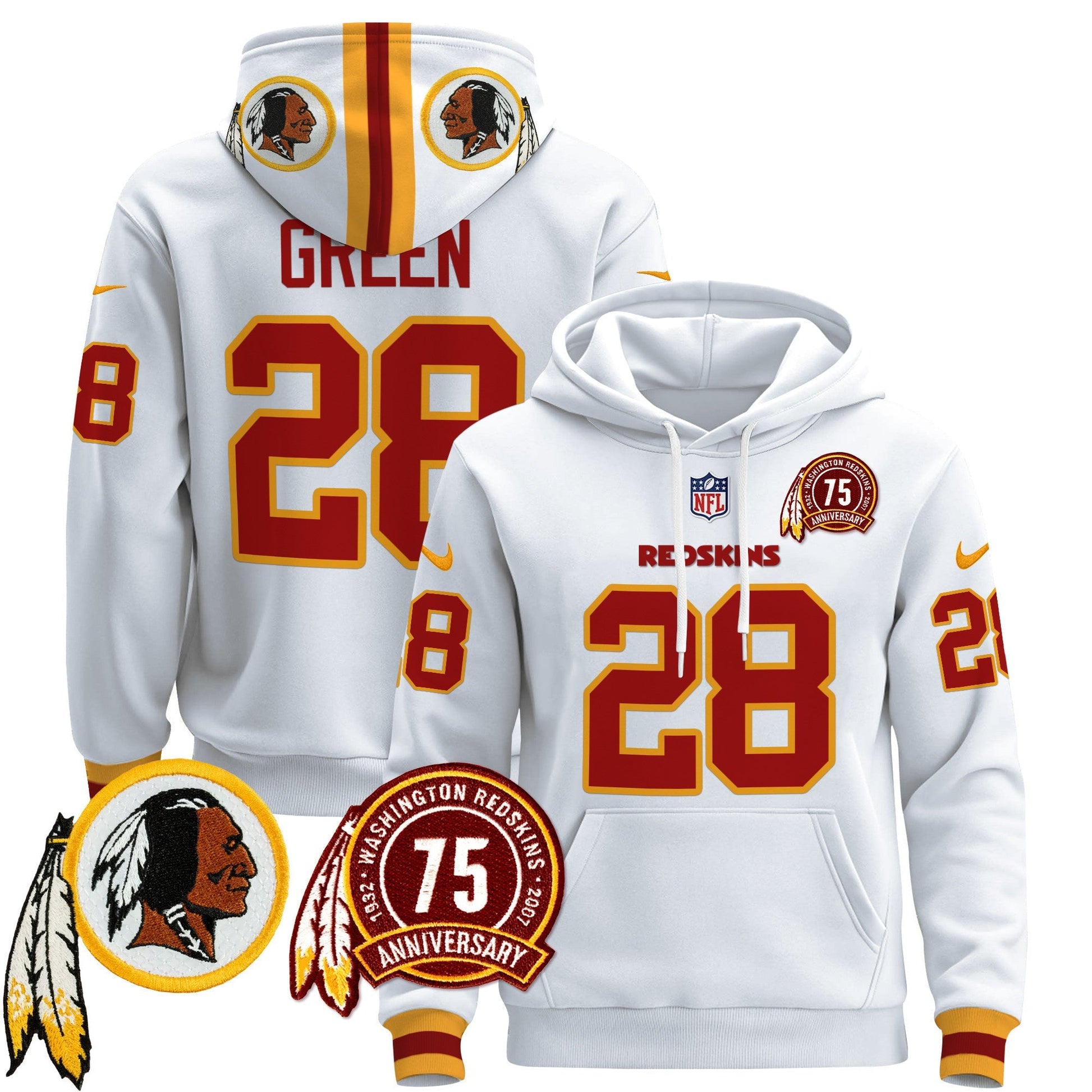 Men's Washington Redskins 2024 Pullover Hoodie - All Stitched