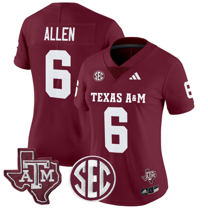 Women's Texas A&M Aggies 2025 Vapor Limited Jersey - All Stitched