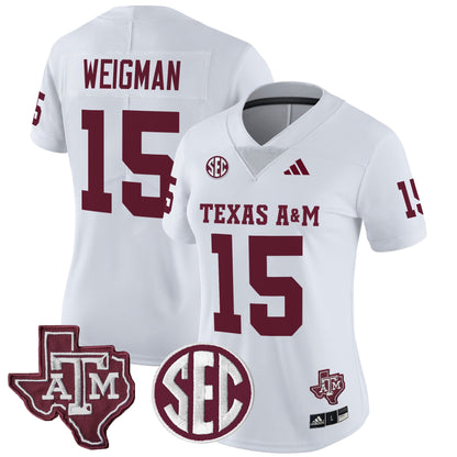 Women's Texas A&M Aggies 2025 Vapor Limited Jersey - All Stitched