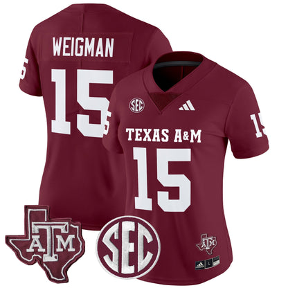 Women's Texas A&M Aggies 2025 Vapor Limited Jersey - All Stitched