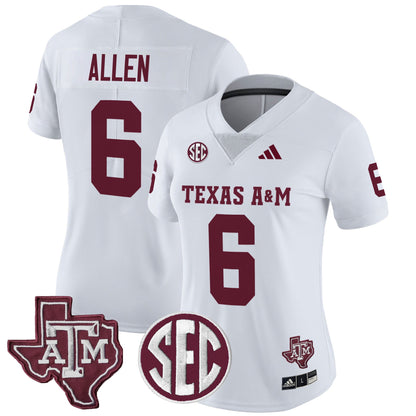 Women's Texas A&M Aggies 2025 Vapor Limited Jersey - All Stitched