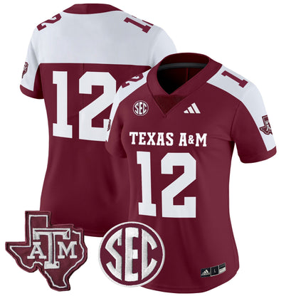 Women's Texas A&M Aggies 2025 Vapor Limited Jersey - All Stitched