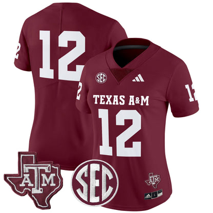 Women's Texas A&M Aggies 2025 Vapor Limited Jersey - All Stitched