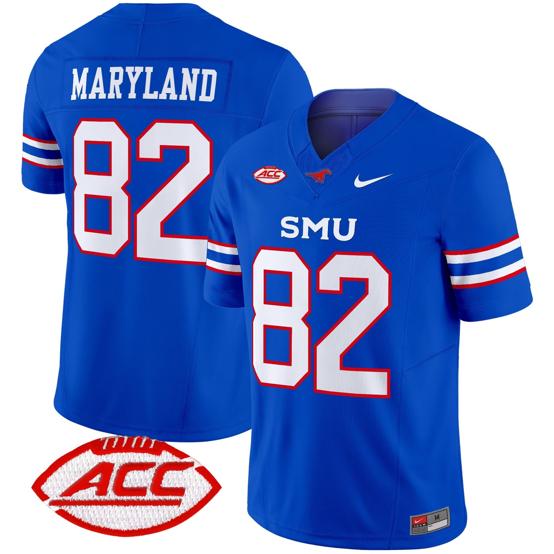 Men's SMU Mustangs 2024 Vapor Limited Jersey - All Stitched
