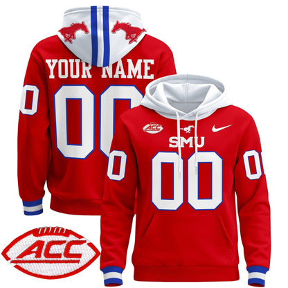 SMU Mustangs 2024 Custom Pullover Hoodie