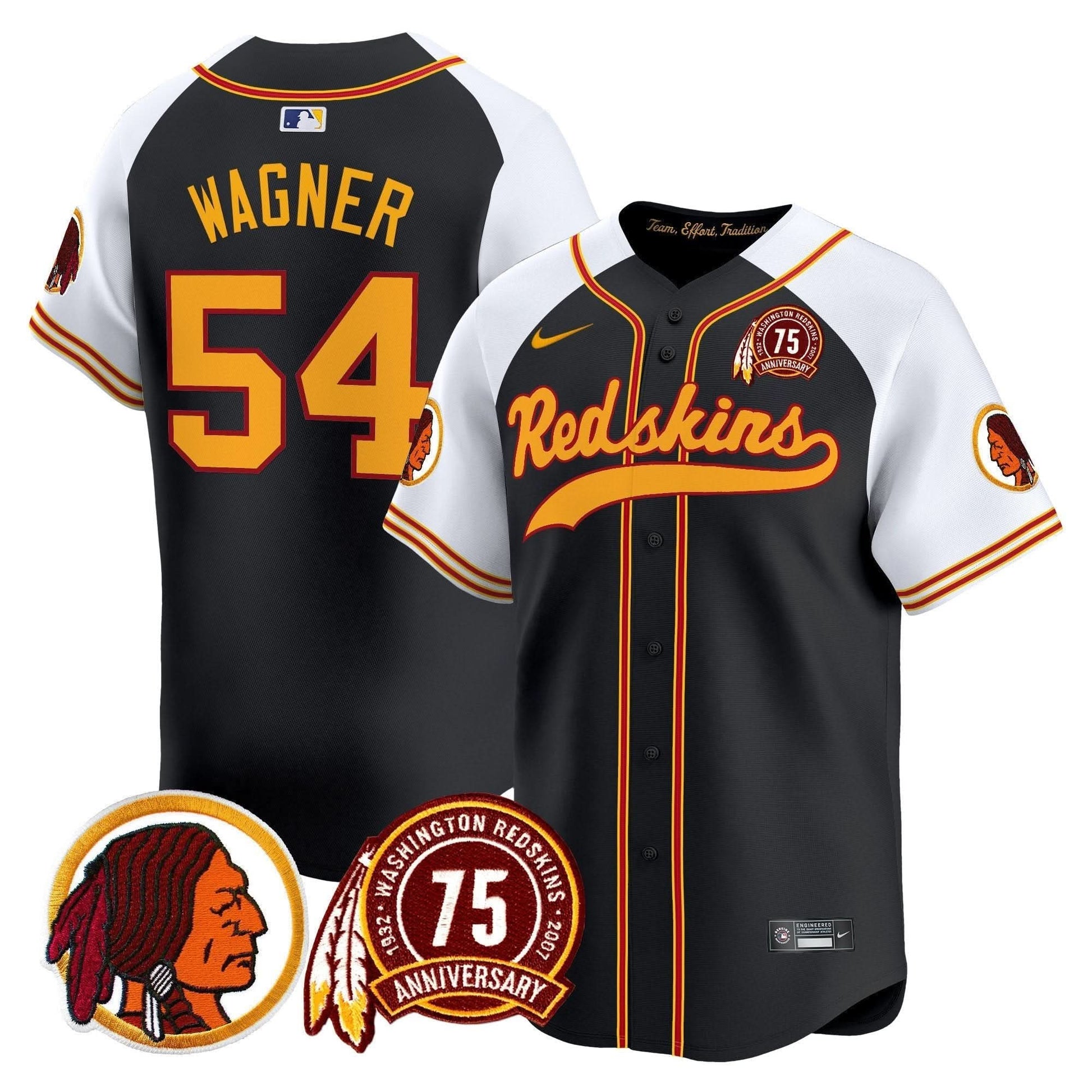 WR 75th Patch Throwback Vapor Premier Limited Jersey - All Stitched