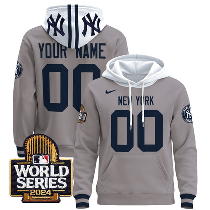 New York Yankees 2024 World Series Custom Pullover Hoodie V2