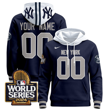 New York Yankees 2024 World Series Custom Pullover Hoodie V2
