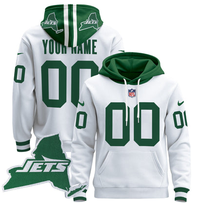 New York Jets Home 2024 Custom Pullover Hoodie