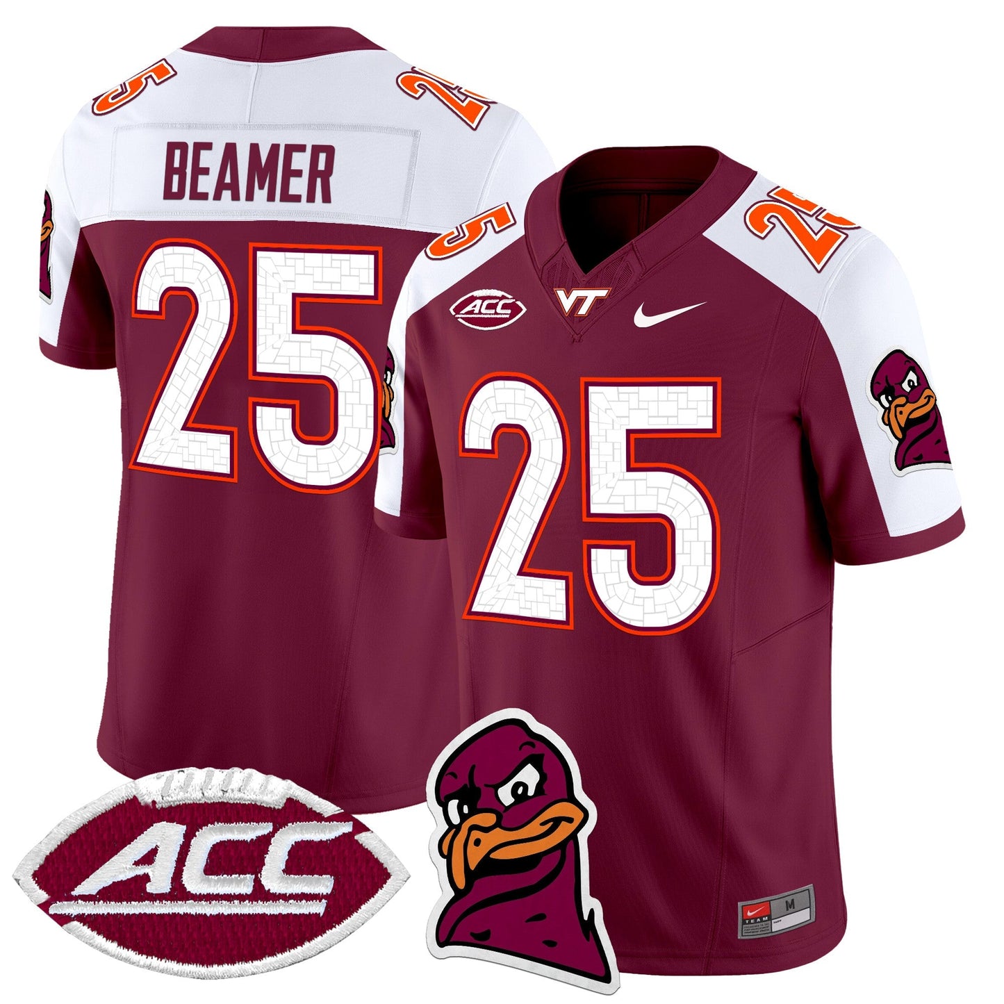 Men's Virginia Tech Hokies 2025 Vapor Limited Jersey - All Stitched