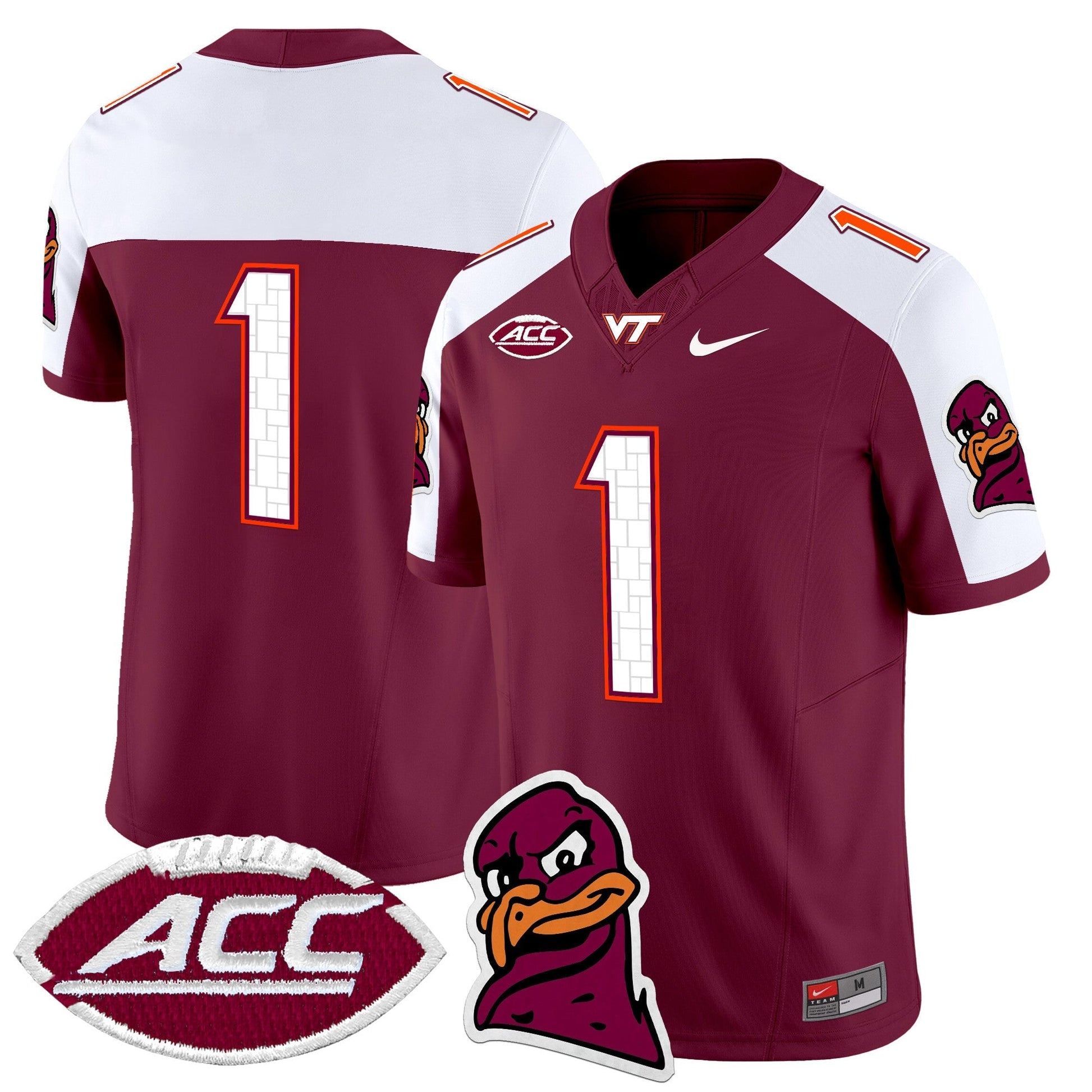 Men's Virginia Tech Hokies 2025 Vapor Limited Jersey - All Stitched