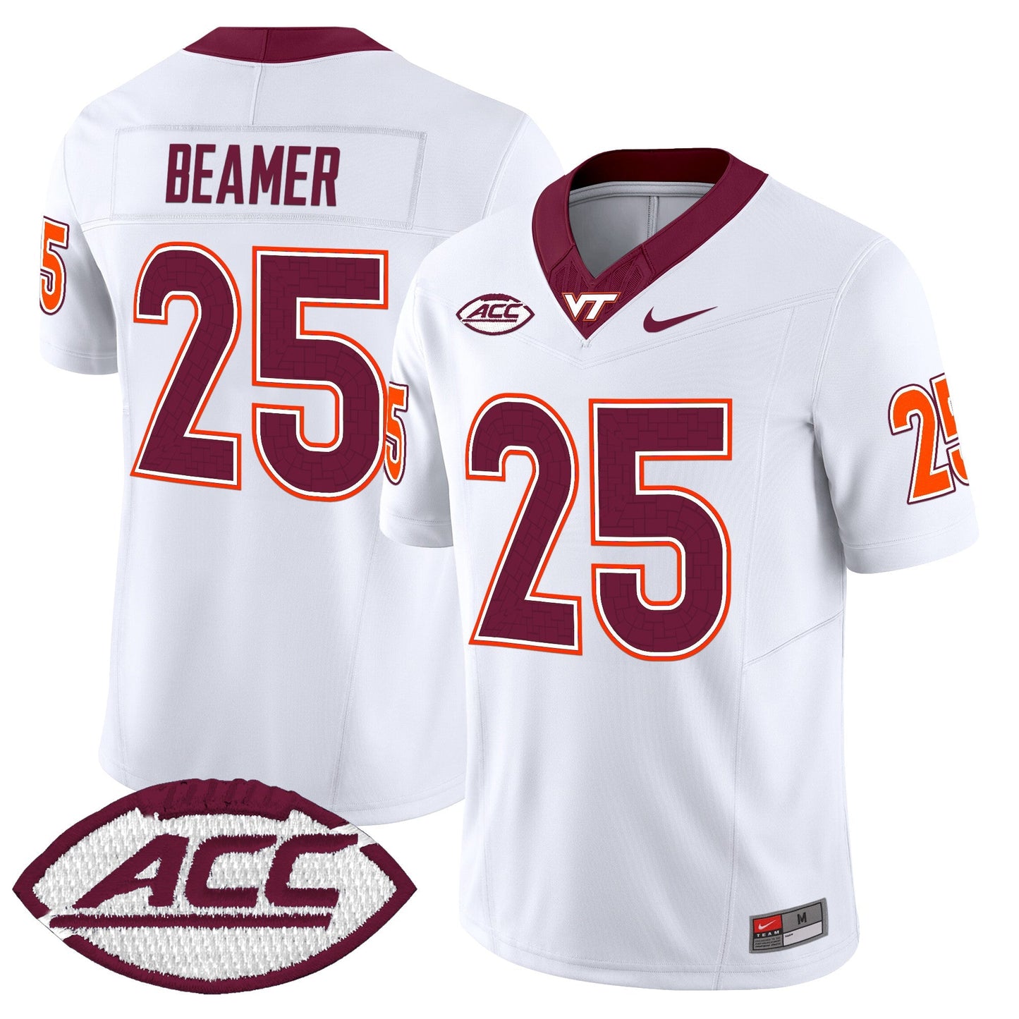 Men's Virginia Tech Hokies 2025 Vapor Limited Jersey - All Stitched