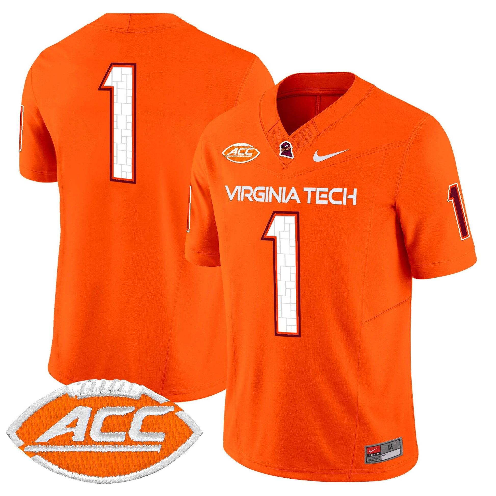 Men's Virginia Tech Hokies 2025 Vapor Limited Jersey - All Stitched
