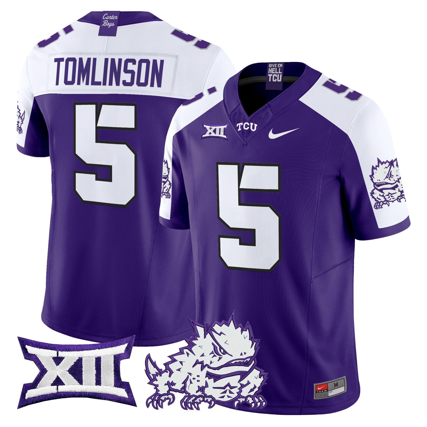 TCU Horned Frogs 2024 Vapor Limited Jersey - All stitched