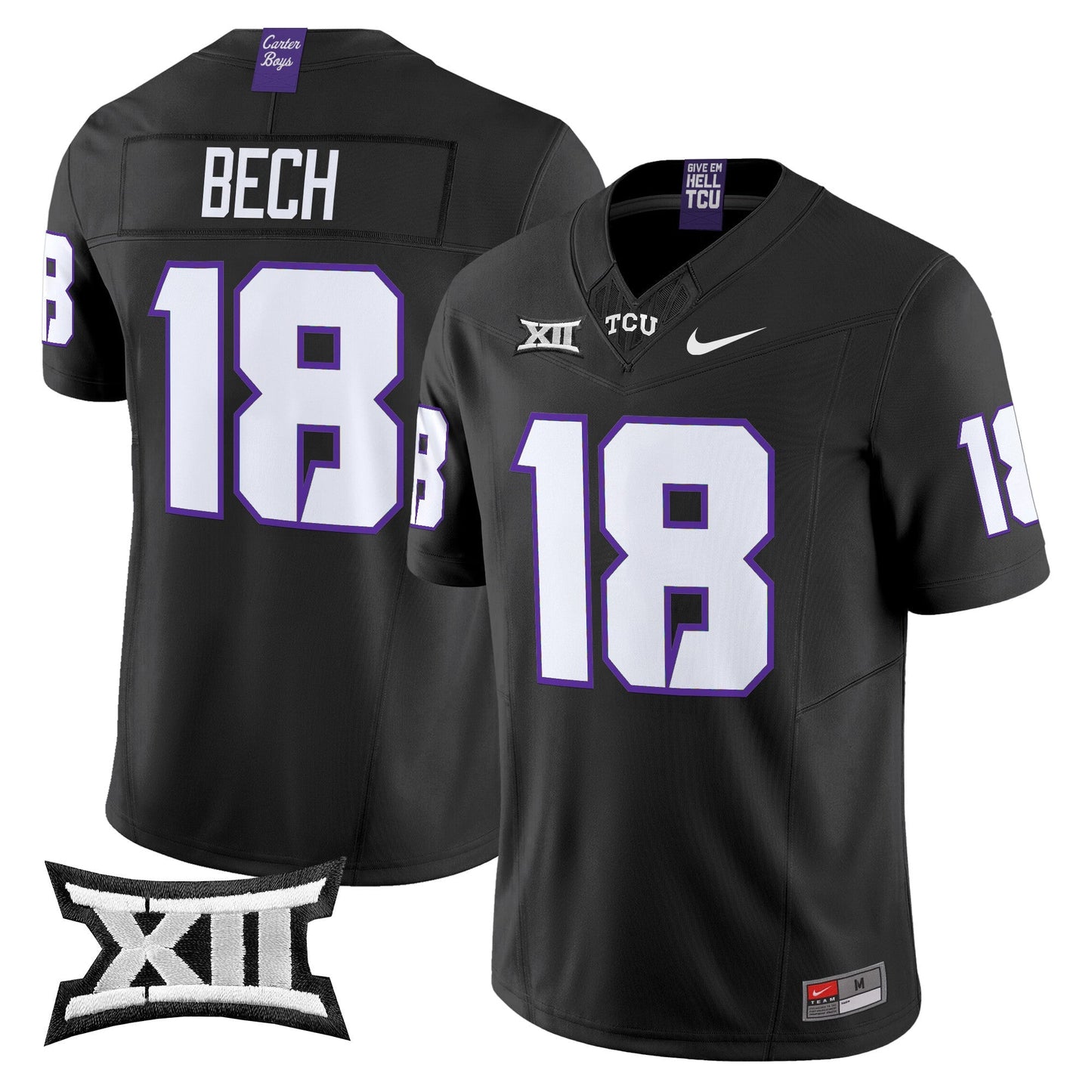 TCU Horned Frogs 2024 Vapor Limited Jersey - All stitched
