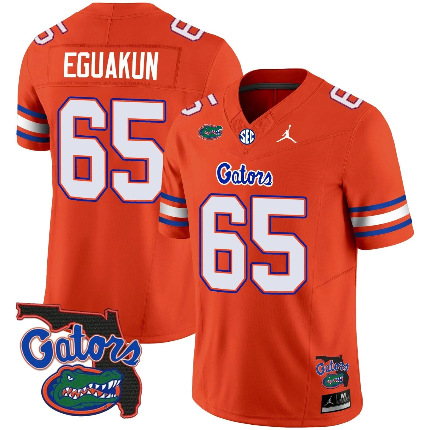 Florida Gators 2023 Vapor Limited Jersey - Florida Map - All Stitched