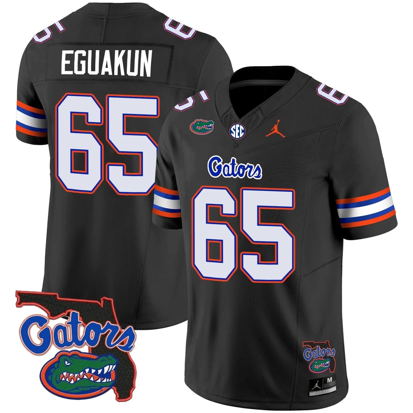 Florida Gators 2023 Vapor Limited Jersey - Florida Map - All Stitched