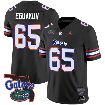 Florida Gators 2023 Vapor Limited Jersey - Florida Map - All Stitched