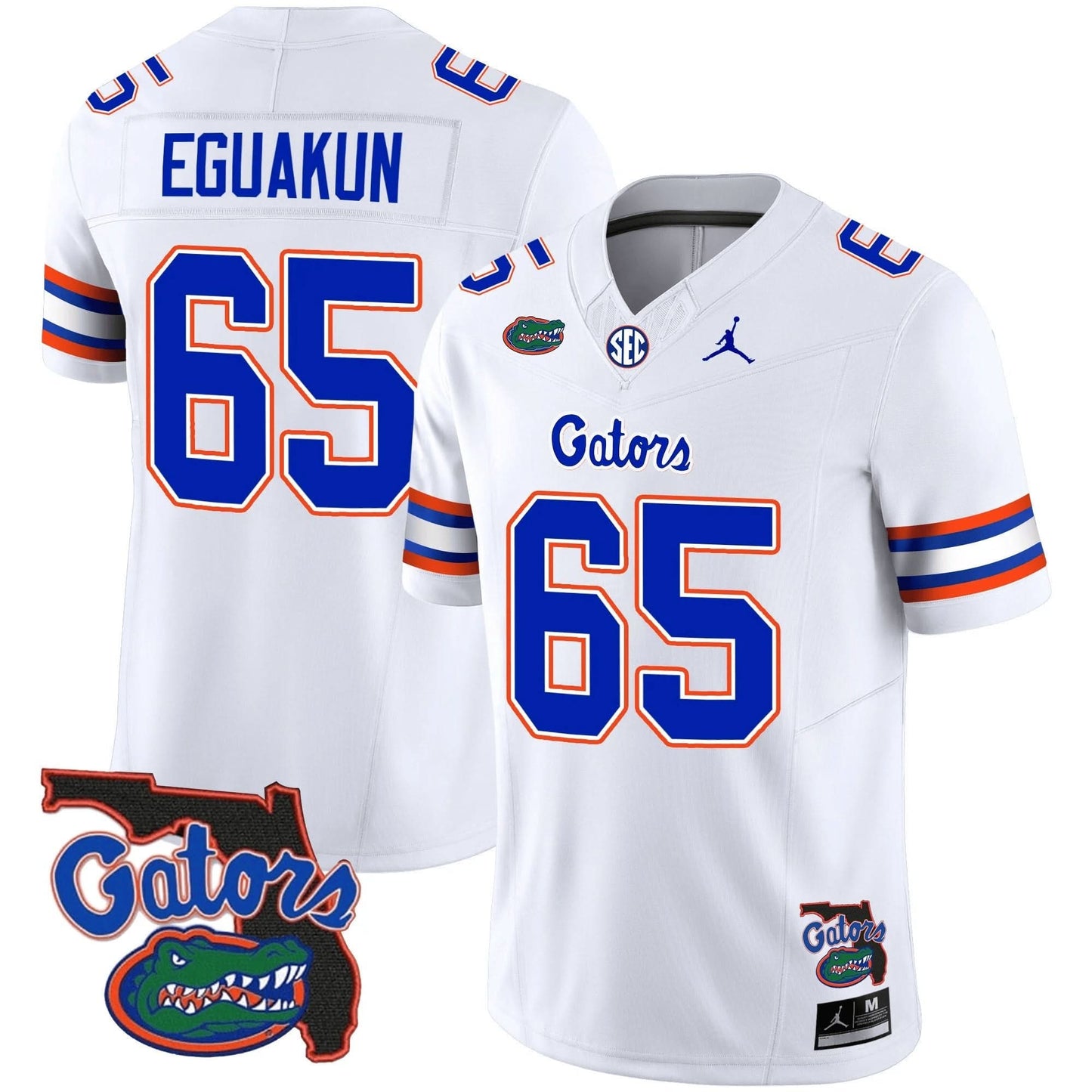 Florida Gators 2023 Vapor Limited Jersey - Florida Map - All Stitched