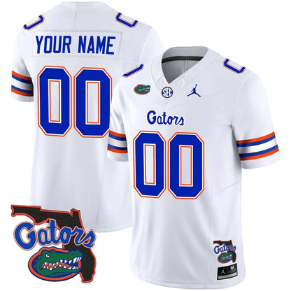 Florida Gators 2023 Vapor Limited Custom Jersey - Florida Map - All Stitched