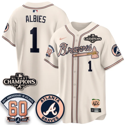 ATL 2026 NL East Champs Peach Edition - Stitched