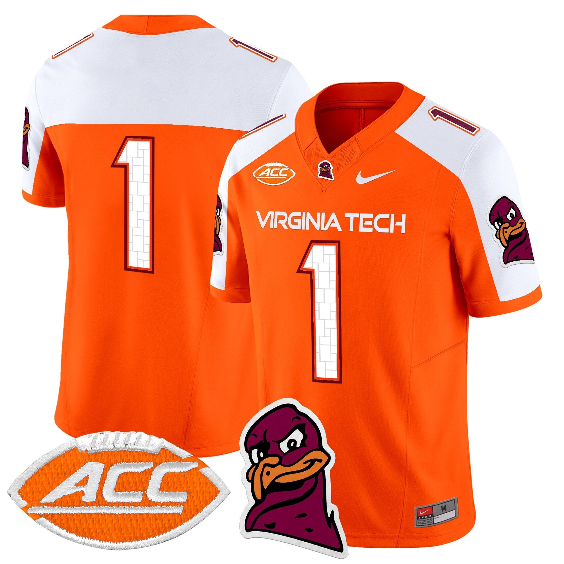 Men's Virginia Tech Hokies 2025 Vapor Limited Jersey - All Stitched