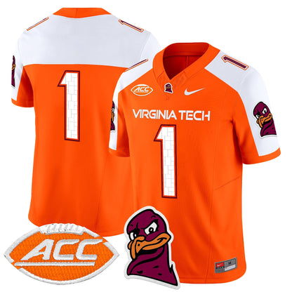 Men's Virginia Tech Hokies 2025 Vapor Limited Jersey - All Stitched