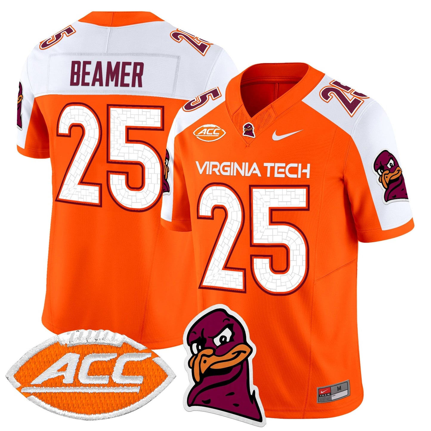 Men's Virginia Tech Hokies 2025 Vapor Limited Jersey - All Stitched