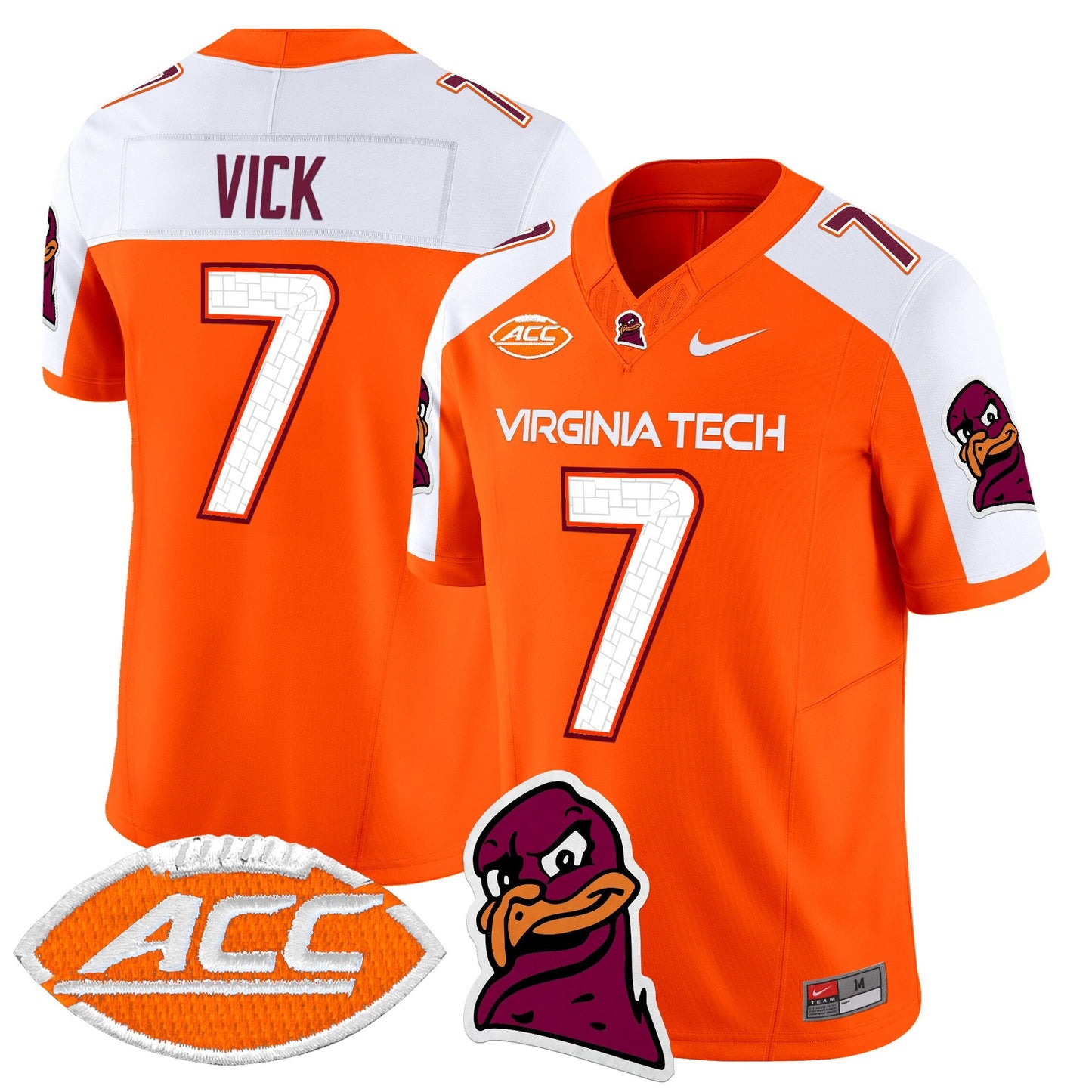 Men's Virginia Tech Hokies 2025 Vapor Limited Jersey - All Stitched
